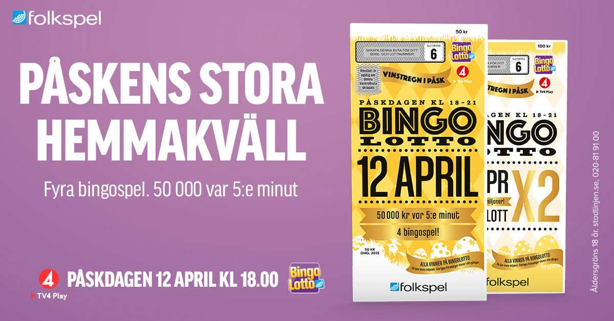 Bingo Lotto under påsken - BTK Rekord